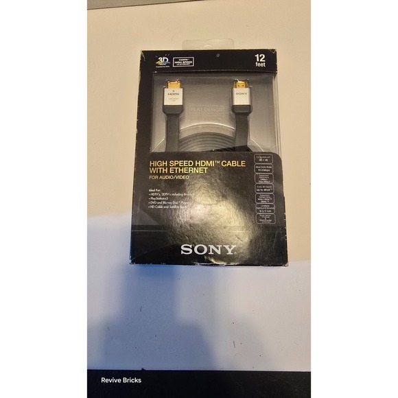 Sony DLC-HE37HFW High Speed 1080P HDMI Cable with Ethernet for Audio/Video - Picture 1 of 2